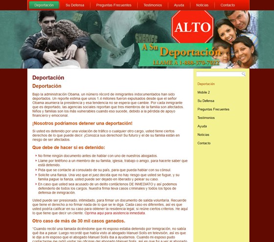 Websites: Deportacion2